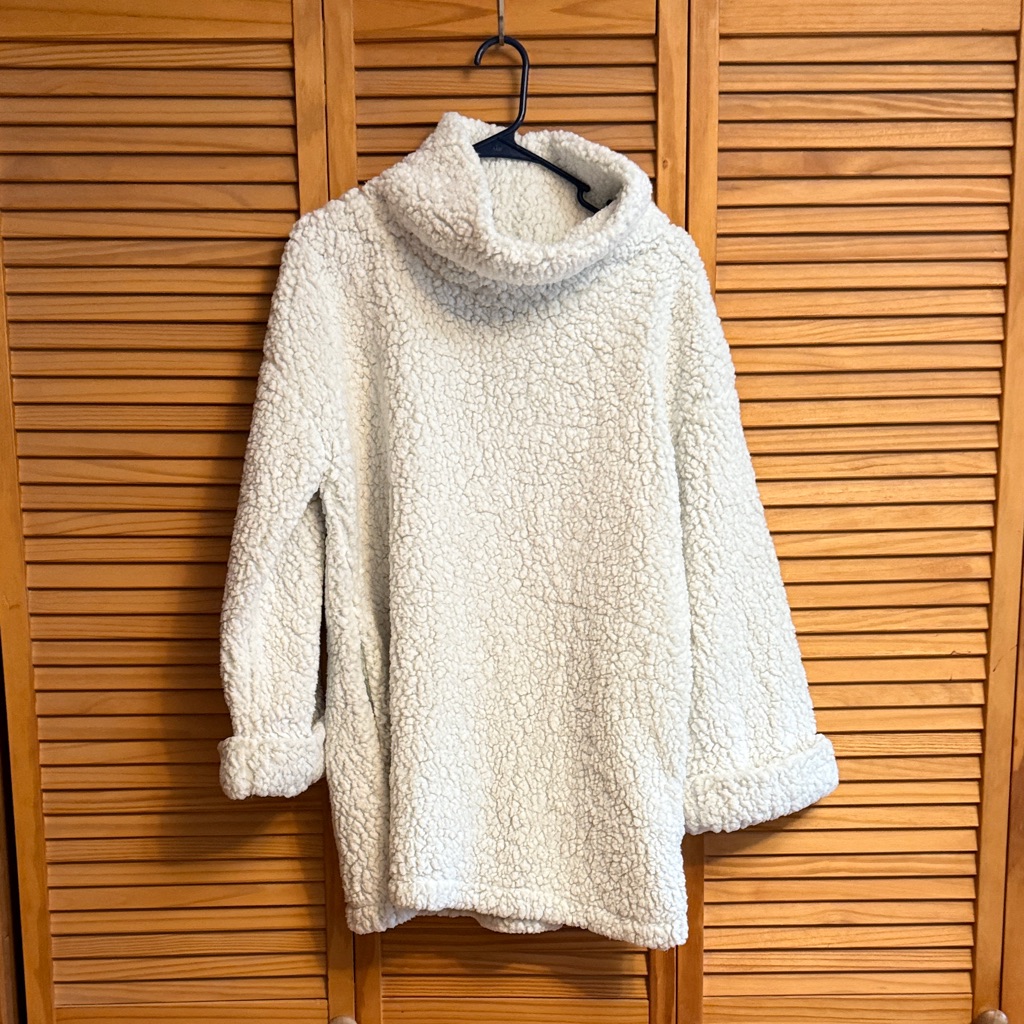 Tribal Cream Cowl Neck Sweater